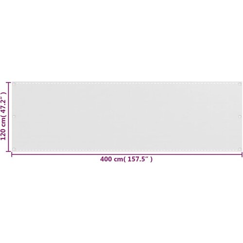  zastor bijeli 120 x 400 cm HDPE Slike