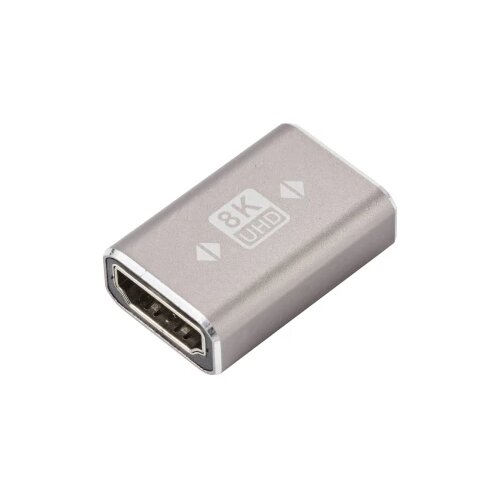 SpeaKa Professional SP-11301992 HDMI adapter [1x ženski konektor HDMI - 1x ženski konektor HDMI] siva UHD 8K @ 60 Hz, UHD 4K @ 120 Hz aluminijski utikač Cijene