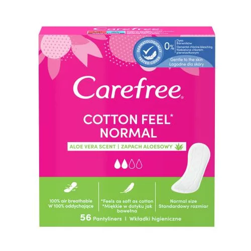 Carefree Cotton Feel Normal Aloe Vera dnevni uložak 56 kom za ženske