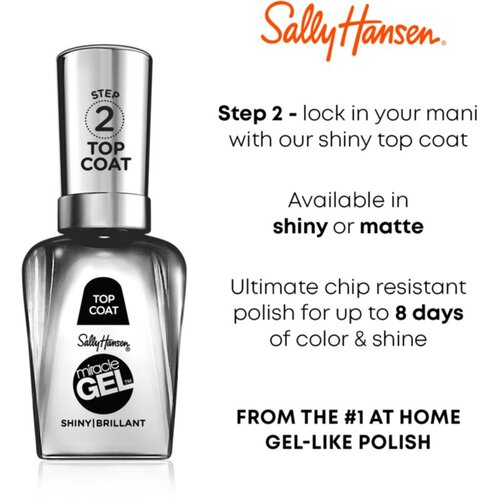 Sally Hansen Miracle Gel&amp;trade; gel lak za nohte brez uporabe UV/LED lučke odtenek Crystal 14.7 ml Slike