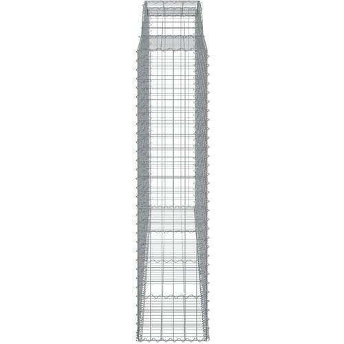  Lučne gabionske ko&amp;scaron;are 10kom 300x50x200/220cm pocinčano željezo Slike