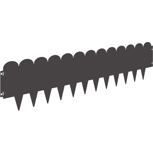 vidaXL Robovi trave 10 pcs 103 x 25 cm Jeklo Črna, (5000301451) Cene