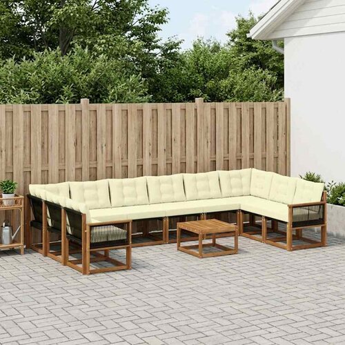  Set vanjskih sofa 11 kom. Prirodna i krem Cijene