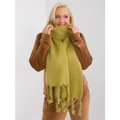 Fashion Hunters Olive Smooth Winter Scarf