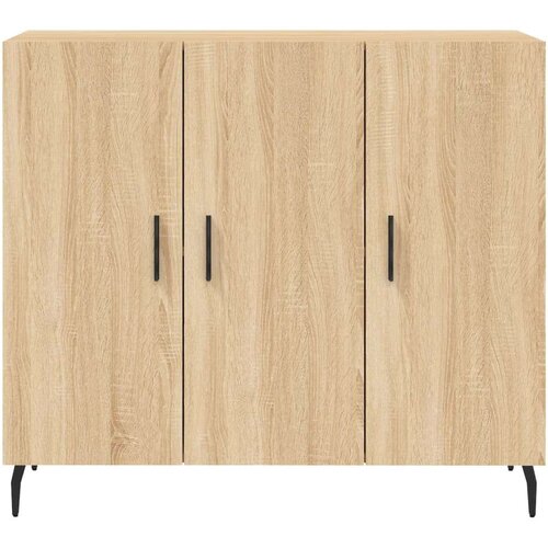 VidaXL Komoda boja hrasta sonome 90x34x80 cm od konstruiranog drva Slike
