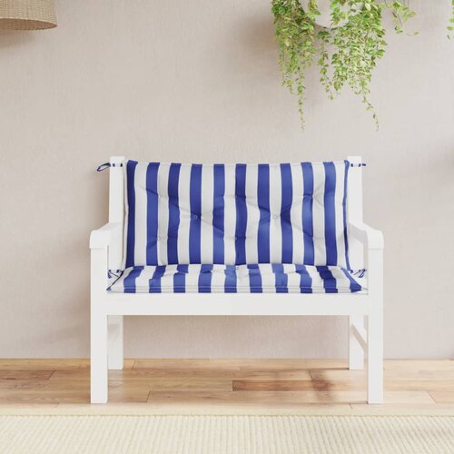 vidaXL Jastuci za vrtnu klupu 2 kom plavo-bijeli prugasti 100x50x7 cm Cijene