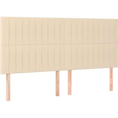 vidaXL Krevet s oprugama i madracem krem 160x200 cm od tkanine Cijene