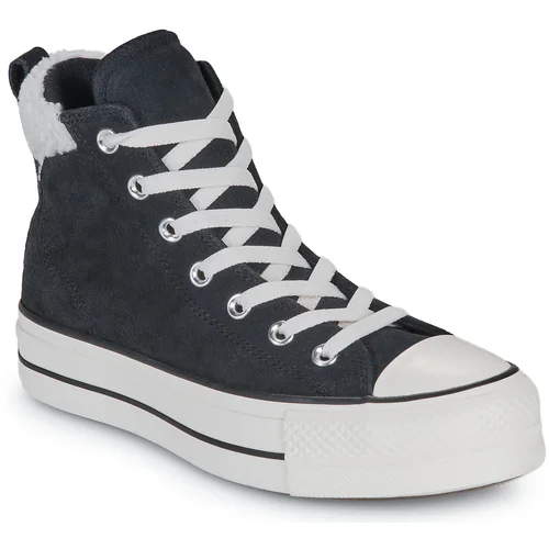 Converse Visoke superge CHUCK TAYLOR ALL STAR PUFF LIFT COZY PLATFORM Črna