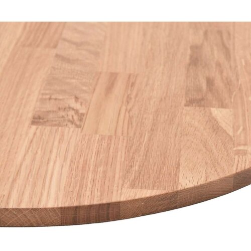 vidaXL Nepremična površina Svetlo rjava Ø 80 x 2.5 cm Trda hrastovina Cene