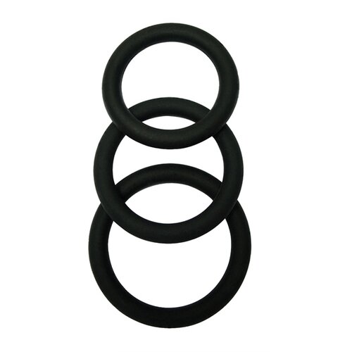 SuperLove Cock Ring Set Black 3 Pack Cene