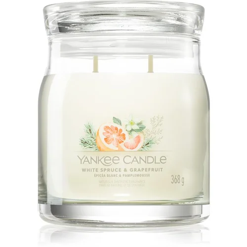 Yankee Candle White Spruce & Grapefruit dišeča sveča 368 g