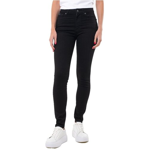 Guess Jeans skinny W4YA92 D5DL1 Črna Slike