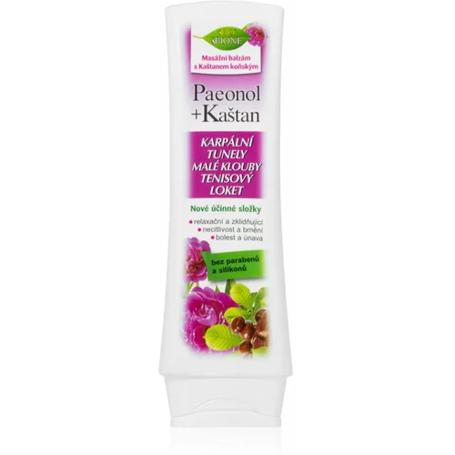 Bione Cosmetics Paeonol + Chestnut relaksacijski masažni balzam 130 ml