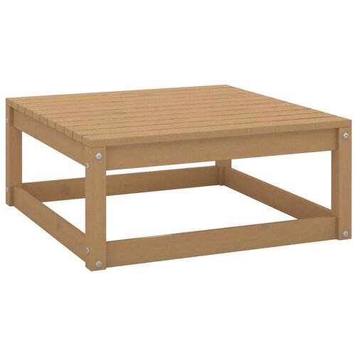 The Living Store Vrtni stolček za noge 70x70x30 cm medeno rjava trdna borovina - Stolček Za Noge, (21468807) Cene