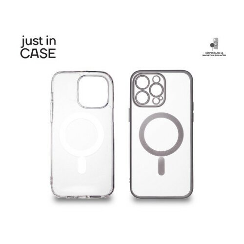 Just in case 2u1 extra case mag mic paket srebrni za iPhone 14 Pro Max ( MAG111SL ) Slike