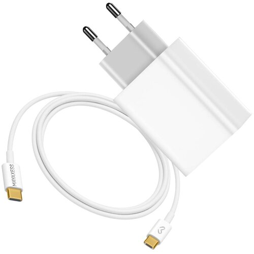 Oem Mayaxess, 20W omrežni polnilnik + 1m USB-C kabel za Samsung Galaxy S25 Edge, Bela, (5000191782) Cene
