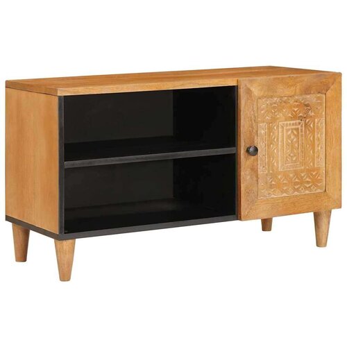 TV ormar Svjetlosmeđa 80 x 33 x 46 cm masivno drvo manga Cijene