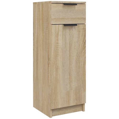 Maison Chic Kopalniška omarica - Kopalniški kabinet sonoma hrast 32x34x90 cm konstruiran les, (21794613) Cene
