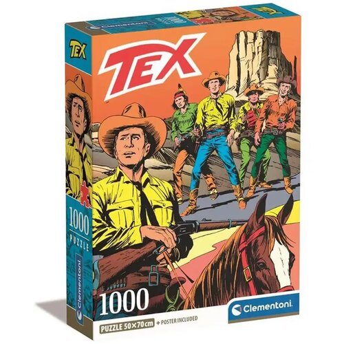 Clementoni Tex 2 stripovski HQC 1000-delna sestavljanka s posterjem - Cene