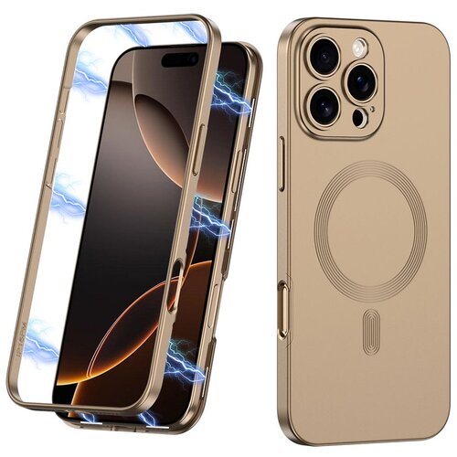 Maska 360 COLOR MagSafe za iPhone 16 Pro Max/ zlatna Slike
