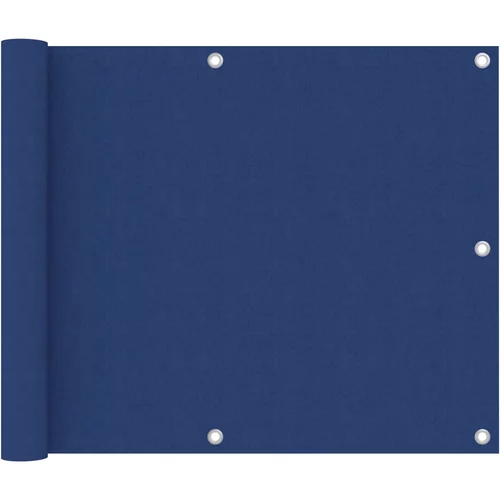 vidaXL Balkonsko platno modro 75x500 cm oksford blago, (20610357)