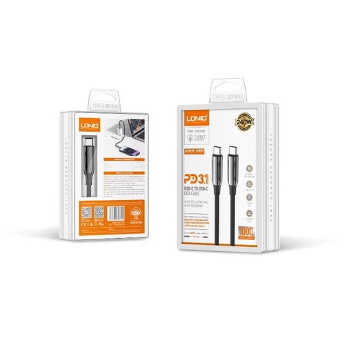 Ldnio USB Kabal LC921 240W PD3.1 1m Black Slike