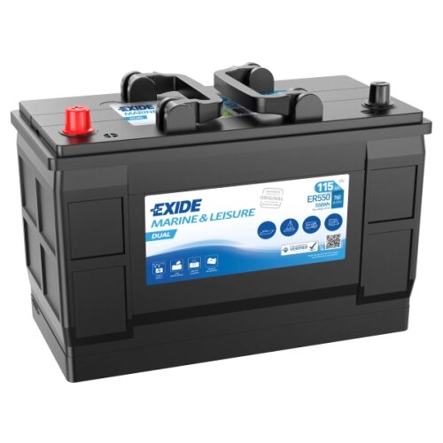  Baterija Exide Dual (Flooded) 12V 115Ah ER550 Slike