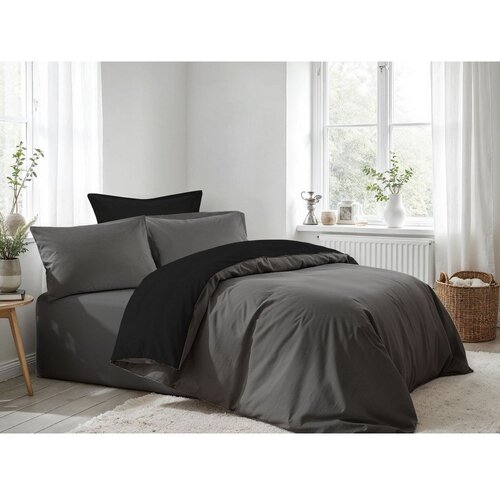 Mijolnir Antracitno siva posteljina za bračni krevet 200x200 cm &amp;ndash; Slike