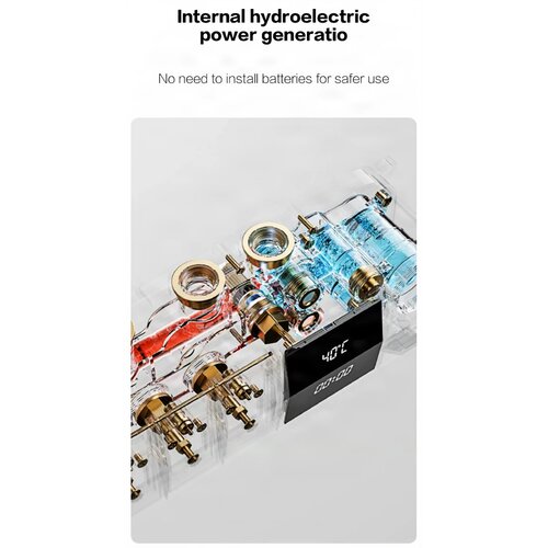 ELITE EDITION Luksuzni podometni tu&amp;scaron; sistem BCS1050 z inteligentnim LED zaslonom &amp;mdash; Krom &amp;mdash; Dva izliva Slike