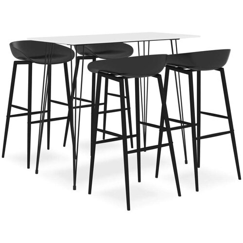  5-dijelni barski set bijelo-crni Cijene