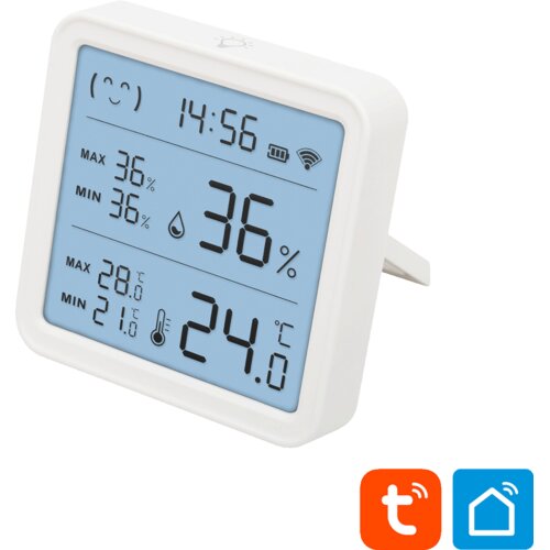 Home Pametni mjerač temperature i vlažnosti, LCD, sat - HSTHC Cijene