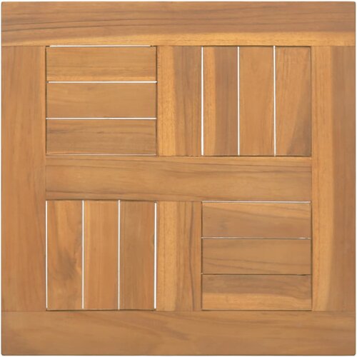 VidaXL kvadratna mizna plo&amp;scaron;ča 40x40x2,5 cm trdna tikovina Slike