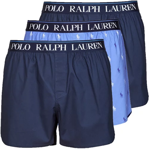 Polo Ralph Lauren Spodnje hlače WOVEN BOXER X3 Modra