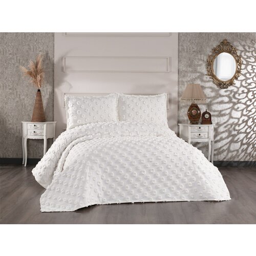 hayal - cream cream double bedspread set Slike