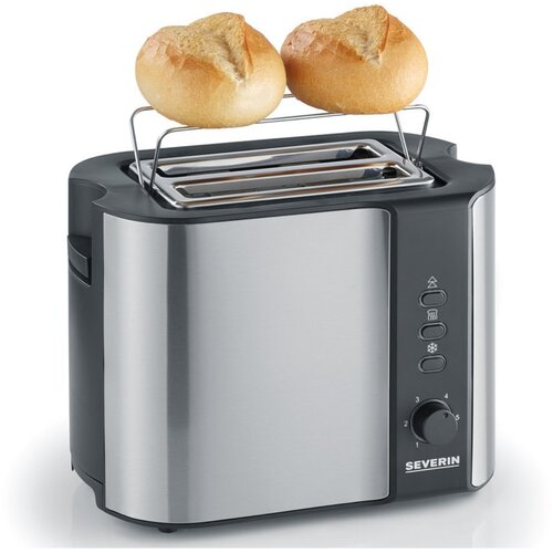 Severin AT2589 Toaster Toaster Edelstahl-geb&amp;uuml;rstet-schwarz Slike