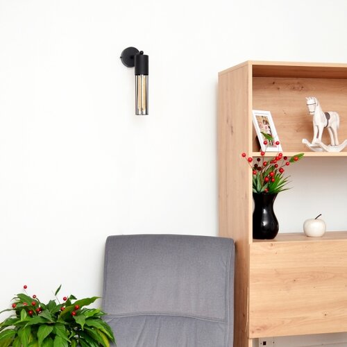  Zidna lampa MELODY 1xE27/15W/230V crna Slike