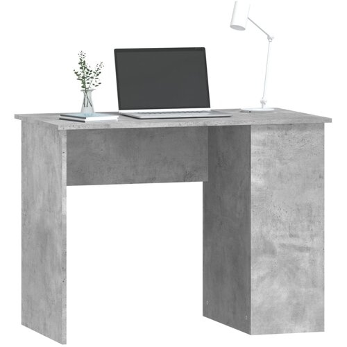  Radni stol boja betona 100 x 55 x 75 cm od konstruiranog drva Slike