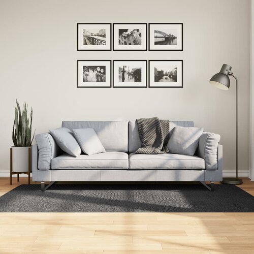  Tepih IZA kratka vlakna skandinavski izgled antracit 100x200 cm Slike