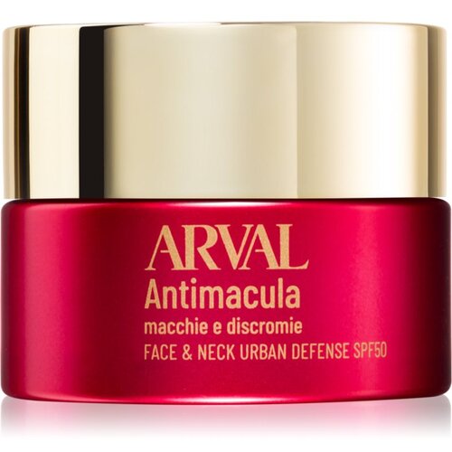 Arval Antimacula Face &amp;amp; Neck Urban Defense SPF50 za&amp;scaron;čitna krema proti temnim madežem 50 ml Slike