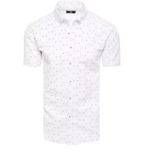 DStreet Men's Short Sleeve Shirt White