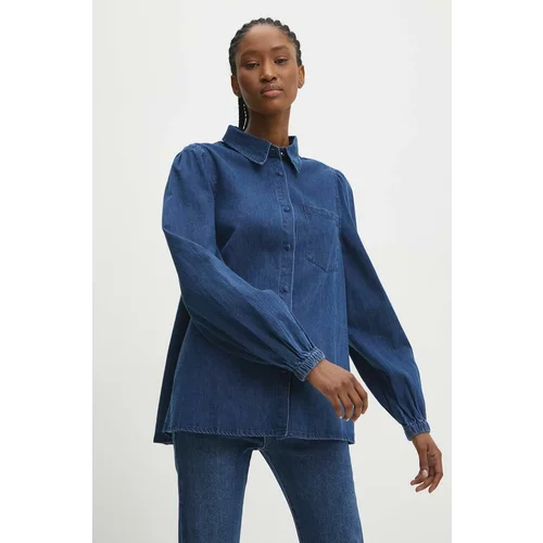 Answear Lab Jeans srajca ženska, mornarsko modra barva
