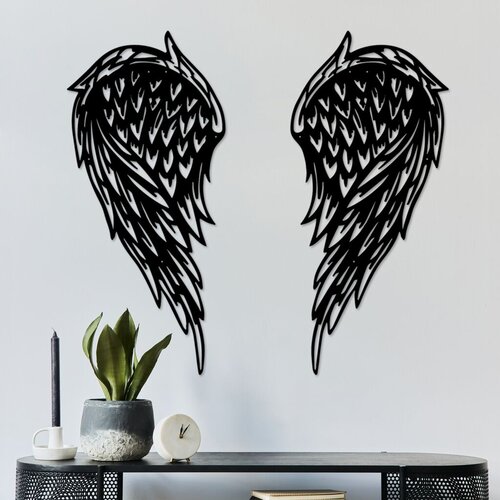 Wallity zidna dekoracija Alato-1, 32 x 70 cm, crna Cene