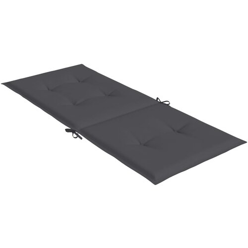  Jastuci za vrtne stolice 4 kom antracit 120x50x3 cm od tkanine Slike