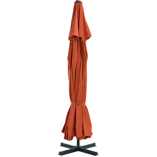  Vrtni suncobran s aluminijskom &amp;scaron;ipkom 500 cm boja cigle Slike