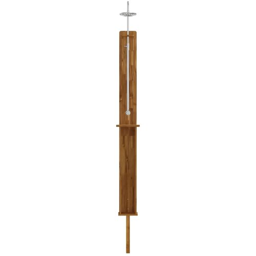  Vanjski tu&scaron; 257 cm Masivno drvo akacije i nehrđajući čelik - Prirodna 24 x 19 x 257 cm Cijene