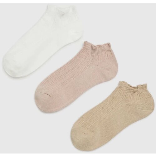 Marisse Women's Socks L-Sk-4609 Off White Cene