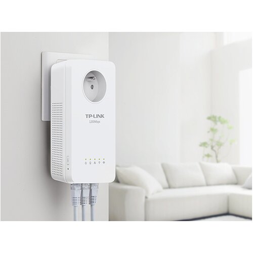 Tp-link TL-WPA8631P KIT AV1300 3-port gigabit powerline z vtičnico kit adapter Slike