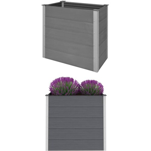 Furnova Visoka greda WPC 100x50x91 cm siva, (21920785) Cene