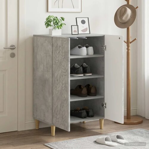  Ormar za cipele DELFT 59 5 x 39 5 x 90 cm Konstruirano drvo - Betonska siva Cijene