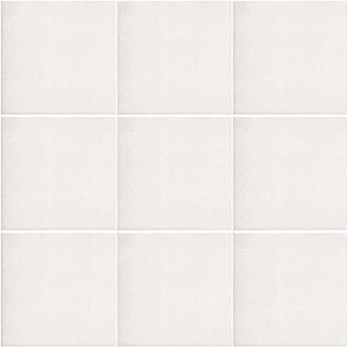 Zidna Stenska ploščica (10 x 10 cm, bela, na mrežici, mat)